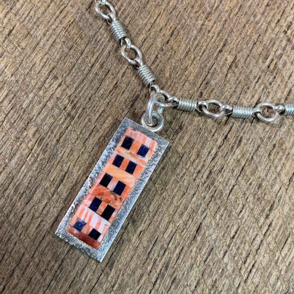 Alex Beeshligaii Sterling Spiny Oyster Necklace